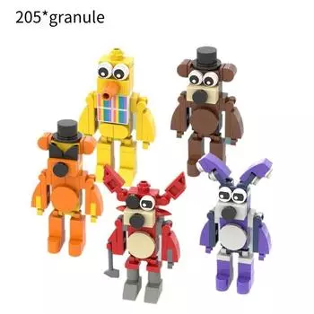 Пять ночей с Фредди 5 шт. Сборные строительные блоки Игрушки Настольное украшение