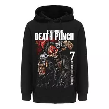 Пять пальцев Death Punch Металл Рок Эстетические толстовки Толстовка Готический топ Harajuku Уличная одежда Топы с капюшоном унисекс L
