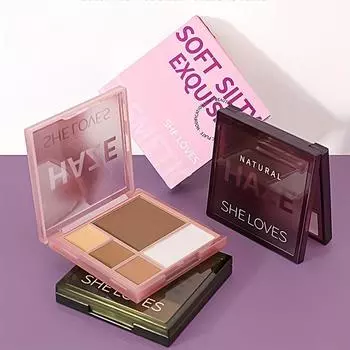 Пятицветная ремонтная пластина, водостойкий консилер, матовые тени для носа, тени для макияжа, румяна для ремонта бликов #1