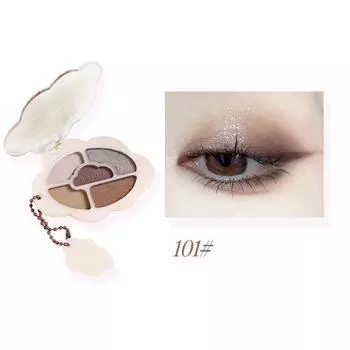 Пятицветные тени для век Yunduo, матовые перламутровые тени против пота, стойкая цветная палитра теней для век Хэллоуина