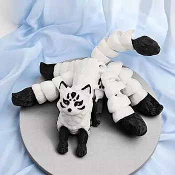 Пятихвостая 3D-печатная модель животного 3D-печатная подвижная пятихвостая фигурка животного Украшение для дома
