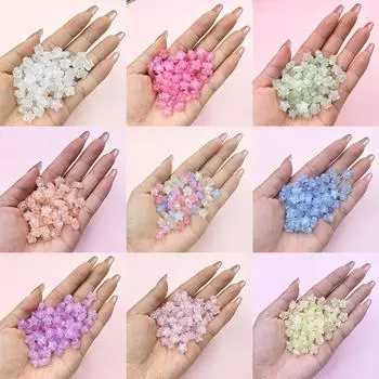 Пятиконечная звезда 10 мм свободные бусины для изготовления браслетов и серег перламутровый цвет ювелирных изделий 200 шт. Материалы из бисера Акриловые аксессуары розы красного