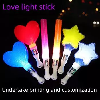 Пятиконечная звезда светящаяся палочка - Короткая щетина флуоресцентная концертная игрушка