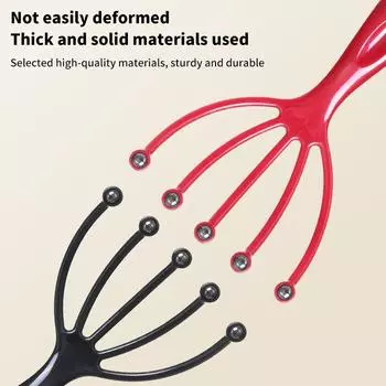 Пятилапчатый магнитный шариковый ручной массажер для головы и головы расческа для шеи расслабляющий спа-уход за волосами для снятия давления при чесании головы чёрный