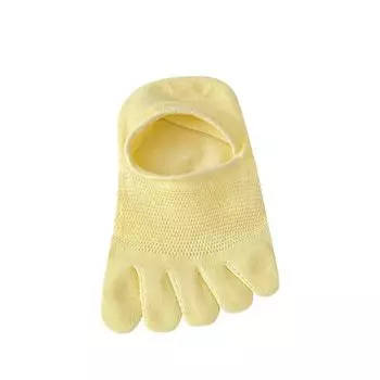 Пятипалые носки Летние тонкие дышащие полые однотонные милые японские невидимые носки-лодочки Разделенные пальцы женские носки One Size