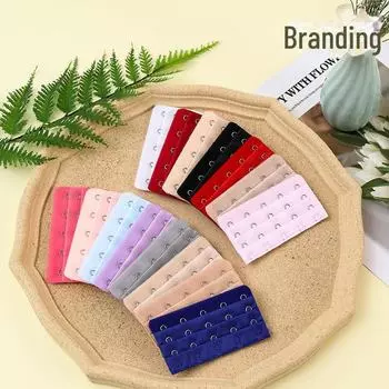 Пятирядный удлинитель бюстгальтера из нержавеющей стали с тремя пуговицами для регулируемой посадки на большой размер No Packaging