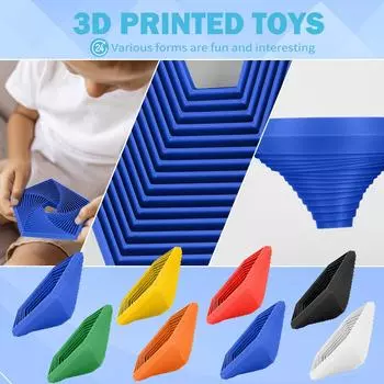 Пятиугольные игрушки, напечатанные на 3D-принтере, для детей и взрослых, игрушки для снятия стресса и релаксации One Size