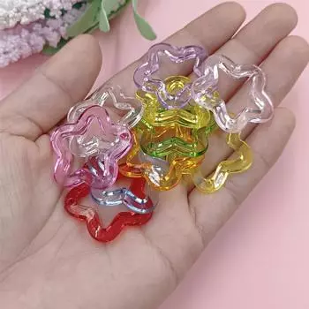 Пятиугольный кулон, подвески, материал, модные прозрачные ювелирные изделия «сделай сам», аксессуары для изготовления браслетов, сережек, акрил ручной работы, 30 мм, звезды, свободные бусины about 30mm 10Pcs зелёный