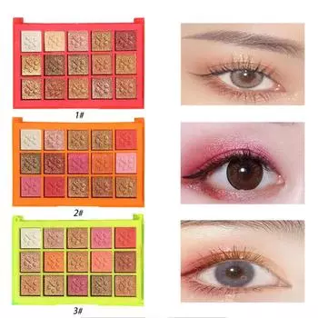 Пятнадцатицветный лоток для теней для век High Light, универсальный водонепроницаемый жемчужный цвет земли, блестки, многоцветный макияж 01#