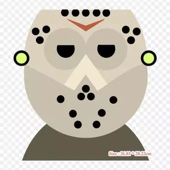 Пятница, 13-е, игра Джейсон Вурхис, термопереносная печать, виниловые нашивки, наклейки для одежды, аппликации «сделай сам», моющиеся нашивки