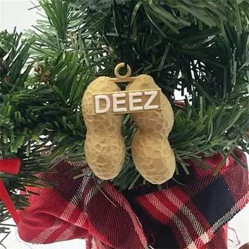 Пятница Черные елочные украшения Deez Забавные украшения для уличной елки, уникальные забавные новинки Ореховые елочные украшения One Size