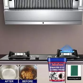 Пятновыводитель для кухонной плиты, очиститель жира, экологически чистый, без запаха, быстродействующий, эффективный крем для чистки кухонной посуды фиолетовый