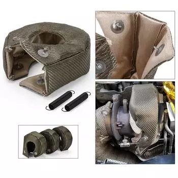 PQY — 100% полное TITANIUM T3 турбо-одеяло с турбонаддувом, подходит для: t2 t25 t28 gt28 gt30 gt35 и большинства t3 турбо PQY-TBF03