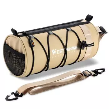 Практичная сумка для велосипеда Многофункциональная сумка для велосипеда Большая вместимость Передние сумки для хранения велосипедов AntiDrop хаки