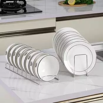 Practical Dish Drying Rack 1-Tier Compact Kitchen Dish Bowl Rack Drainboard Set Rust-Proof Drainer Drying Holder Kitchen Storage
