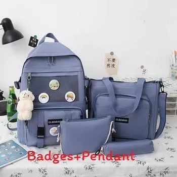 Practical School Cute Backpack Set With Waterproof Design For Boys Girls And