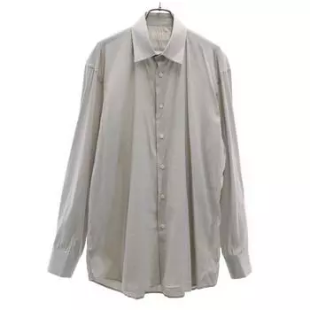 PRADA made in Italy Long sleeve shirt 41 gray Men s Used