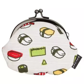 Prairie Dog inch coin purse sushi made in Japan furoshiki fabric Japanese pattern souvenir 2.6