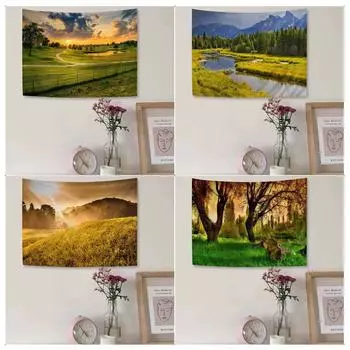 Prairie Forest Tapestry Office Living Room Tapestry Home Wall Decoration Tapestry 100x75cm
