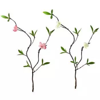 Практическая имитация зеленых растений, реквизит для фотографий из искусственного шелка, не требующий полива розовый