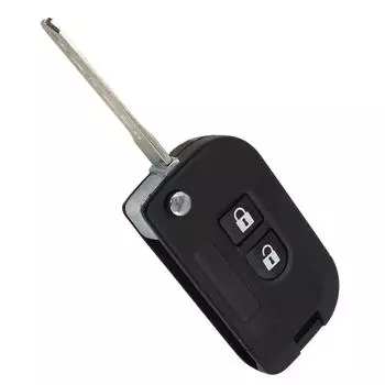 Практическая замена 2-кнопочного складного чехла для дистанционного ключа для NISSAN