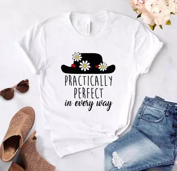 Практически идеальная во всех отношениях женская футболка из хлопка, повседневная забавная футболка Lady Yong Girl Top S белый