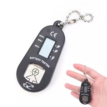 Практический слуховой аппарат Батарейки Тестер Электрический измерительный прибор Тестер батарей ЖК-экран синий