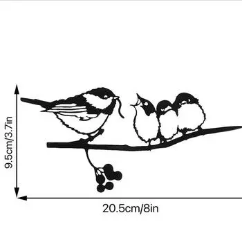 Практическое искусство Металлическая птица с домиком Садовая скульптура для улицы Деревенский декор для дома и сада Животное Двор Искусство Подарок на новоселье