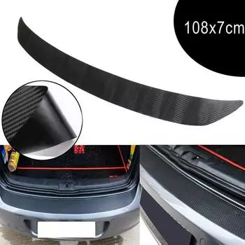 Практичная автозащитная полоса для защиты багажника, накладка на порог, 3D наклейка из углеродного волокна для автомобиля