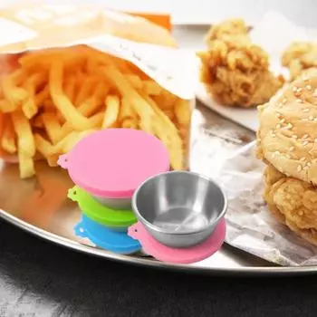 Практичная большая вместимость, экономия места, хорошая герметичная портативная миска для приправы для салата, инструмент для барбекю, миска для ежедневного использования