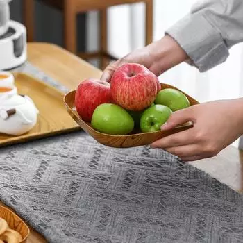 Практичная большая вместимость, многофункциональная, легко моющаяся кухонная тарелка для закусок с сухофруктами, фруктами, тортом, товары для дома, десертная тарелка 4pcs