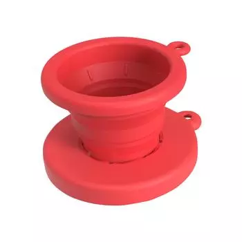 Практичная чашка-фильтр с основанием, удобная кофейная посуда, капельница для ручного приготовления кофе, инструмент, принадлежности для кемпинга на открытом воздухе One Size красный