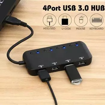 Практичная док-станция расширения Plug and Play Многофункциональная ABS