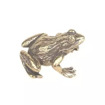 Практичная фигурка лягушки, износостойкое медное украшение