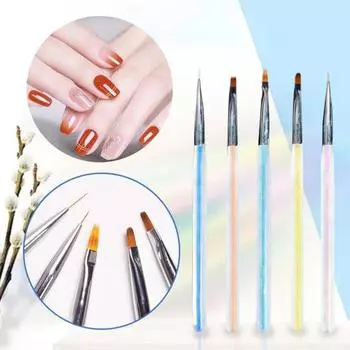 Практичная кисть для дизайна ногтей, инструменты для рисования нейлоновой шерсти, простые в использовании C