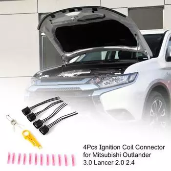 Практичная конюшня 3-путевого разъема катушки зажигания легкая чёрный