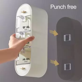 Практичная коробка для приправ, чистая, влагонепроницаемая, пыленепроницаемая. зелёный