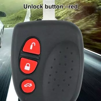 Практичная крышка кнопки дистанционного ключа, блокировка/разблокировка/багажник, красная, прочная красный