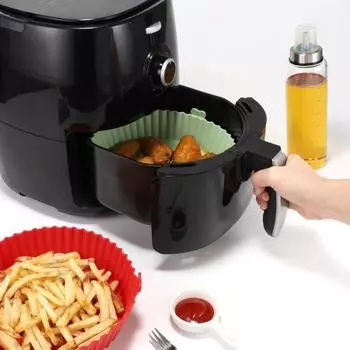 Практичная микроволновая печь с антипригарным покрытием, легко чистящаяся круглая форма для выпечки, инструменты для выпечки, противень Small чёрный