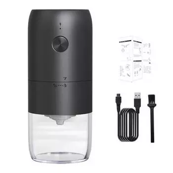 Практичная мощная мельница с низким уровнем шума, портативная электрическая мельница, мельница для зерен, инструмент для приготовления кофе, бытовые принадлежности, кофемолка белый