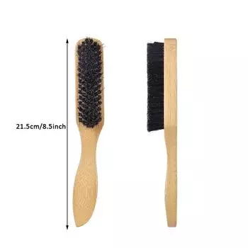 Практичная мужская деревянная щетка для ухода за бородой, щетка для чистки бороды, инструмент для укладки волос, щетка для удаления волос One Size