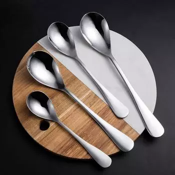 Практичная нескользящая многофункциональная ложка для эспрессо, 4 стиля, без BPA, западная посуда, десертная ложка D