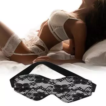 Практичная Нежная Мягкая Игровая Повязка На Глаза Порно Секс Покрытие Глаз Для Внутреннего чёрный