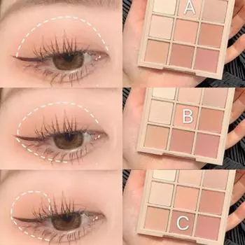 Практичная палетка теней для век, неувядаемая, роскошная, универсальная