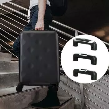 Практичная пластиковая ручка для чемодана среднего размера, простая установка, удобная ручка, черная ручка для переноски C