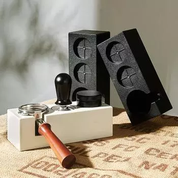 Практичная подставка для коврика для тампера для кофе, многоразовая легкая трамбовка белый