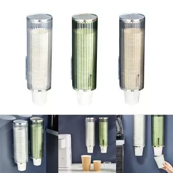 Практичная подставка для стаканчиков Удобный держатель для бумажных стаканчиков Пластиковый держатель для стаканчиков Прочные полки для стаканчиков прозрачный