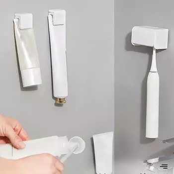 Практичная подставка для зубных щеток, гигиенический полипропилен, простая установка, стильный органайзер для зубных щеток, товары для дома A