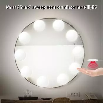 Практичная подсветка косметического зеркала, ультраяркая, широкий диапазон чувствительности, с регулируемой яркостью C