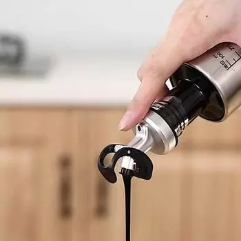 Практичная пробка для бутылки уксуса, съемная гладкая многоразовая крышка для бутылки с маслом соевого соуса серебряный